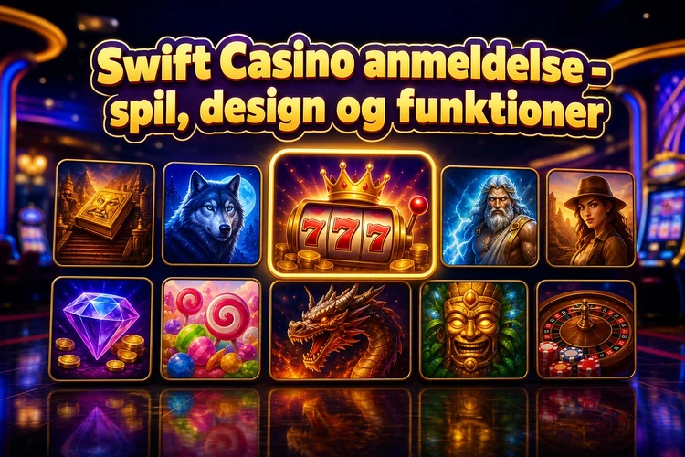 Swift Casino online - overblik over casinoet
